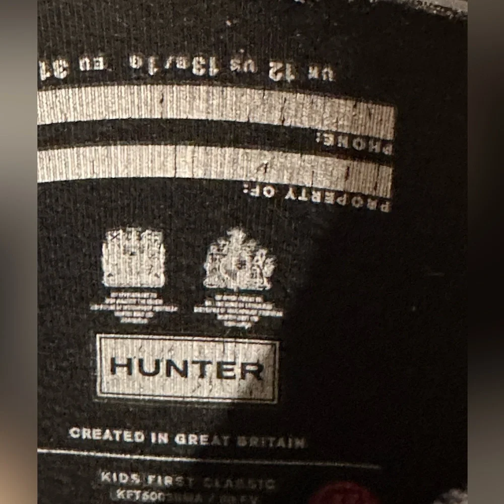 Hunter Black Rain Boots